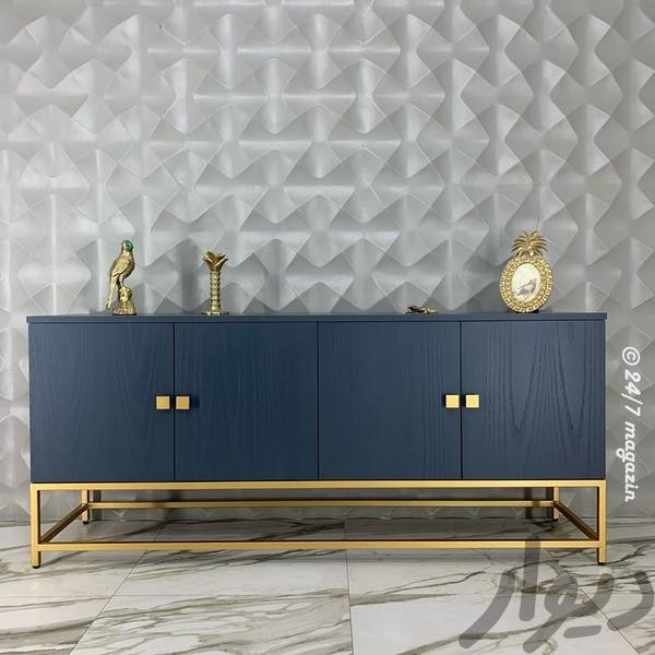 Modern Spanish MDF Buffet with Steel Legs – Antika Homz  BUF-016