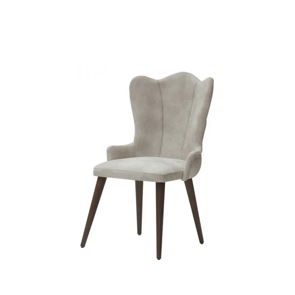 Velvet Dining Chair – Counter Wood Frame | Antika Homz DNC-021